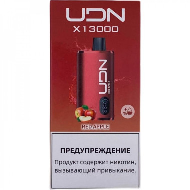 Электронная сигарета UDN X 13000 Красное Яблоко Электронная сигарета UDN X 13000 Красное Яблоко