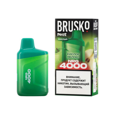 Brusko NRG 4000 Кислое Яблоко Brusko NRG 4000 Кислое Яблоко