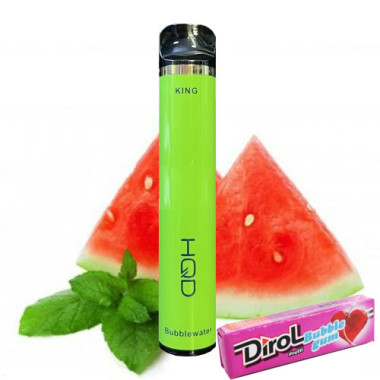 Электронная сигарета HQD King 2000 Bubblewater(Жвачка Мята Арбуз) Электронная сигарета HQD King 2000 Bubblewater(Жвачка Мята Арбуз)