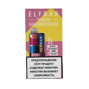 ELFBAR 6000 TE Персик лайм ELFBAR 6000 TE Персик лайм