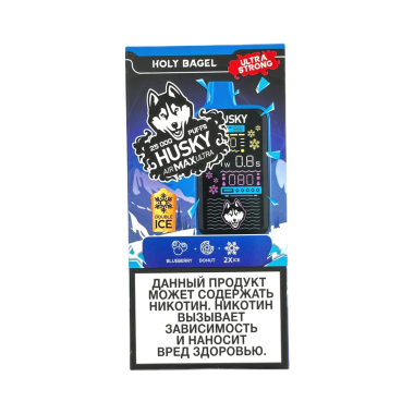 HUSKY AIRMAX ULTRA 25000 Черничный пончик strong HUSKY AIRMAX ULTRA 25000 Черничный пончик strong