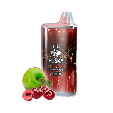 HUSKY CYBER NEW 8000 Вишнево яблочный сок лёд HUSKY CYBER NEW 8000 Вишнево яблочный сок лёд