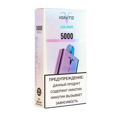 IGNITE Aloe Grape V2 (5000 затяжек)