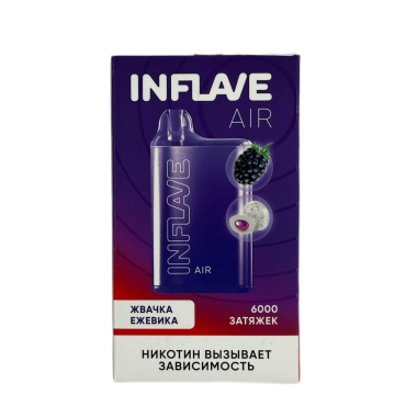 INFLAVE AIR 6000 Жвачка ежевика INFLAVE AIR 6000 Жвачка ежевика