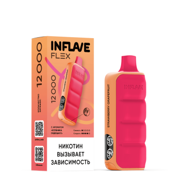 INFLAVE FLEX 12000 Клубника грейпфрут INFLAVE FLEX 12000 Клубника грейпфрут