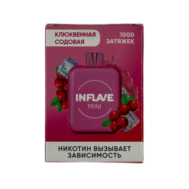 INFLAVE MINI 1000 Клюквенная содовая INFLAVE MINI 1000 Клюквенная содовая