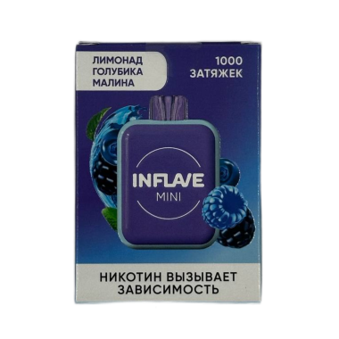 INFLAVE MINI 1000 Лимонад голубика малина INFLAVE MINI 1000 Лимонад голубика малина