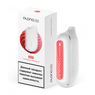 Plonq MAX 6000 Грейпфрут, Клубника Plonq MAX 6000 Грейпфрут, Клубника