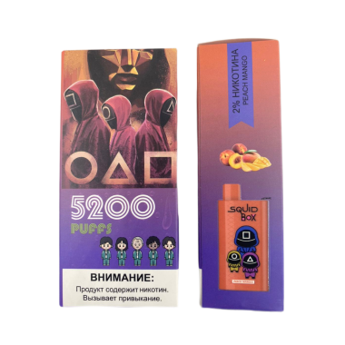 R AND M Squid Box 5200 Персик манго R AND M Squid Box 5200 Персик манго
