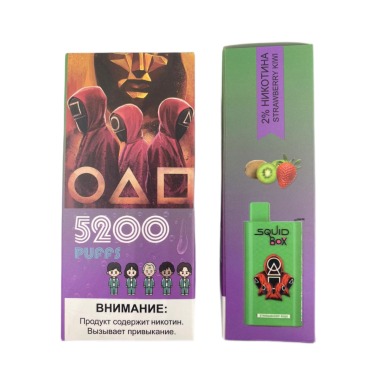 R AND M Squid Box 5200 Клубника киви R AND M Squid Box 5200 Клубника киви