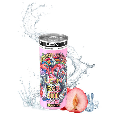 UDN BAR 9000 Персик, Лед UDN BAR 9000 Персик, Лед