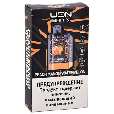 UDN BAR X III 7000 Персик, Манго, Арбуз UDN BAR X III 7000 Персик, Манго, Арбуз